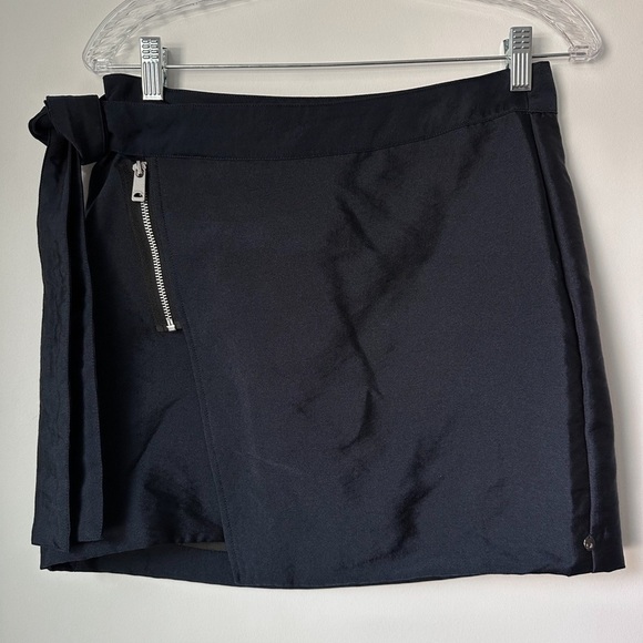 Scotch & Soda Wrap Zip Mini Skirt Navy Blue XS - Picture 1 of 9
